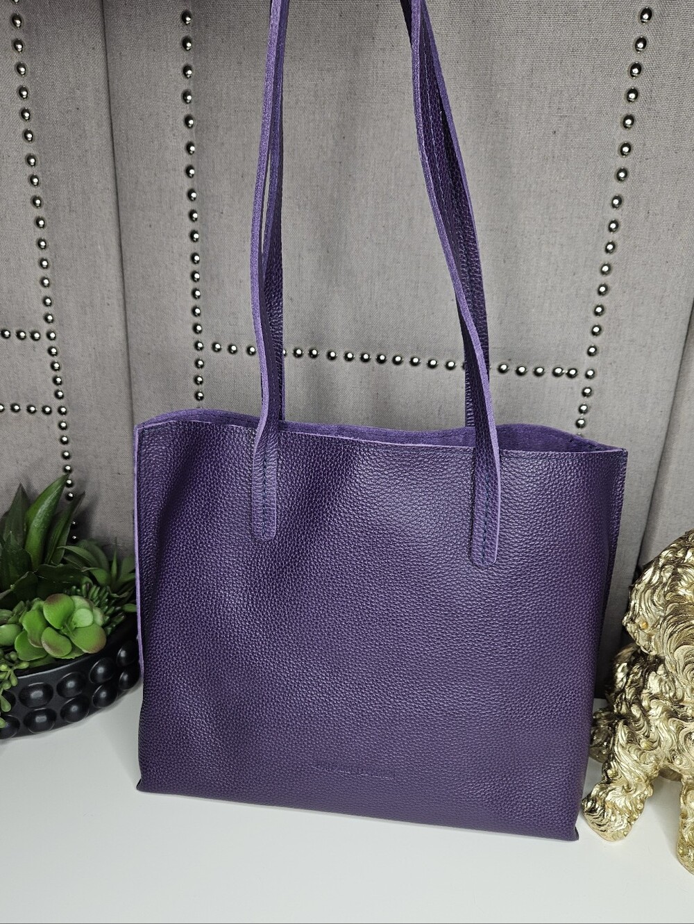 Portland Leather Goods Medium August Empire Purple